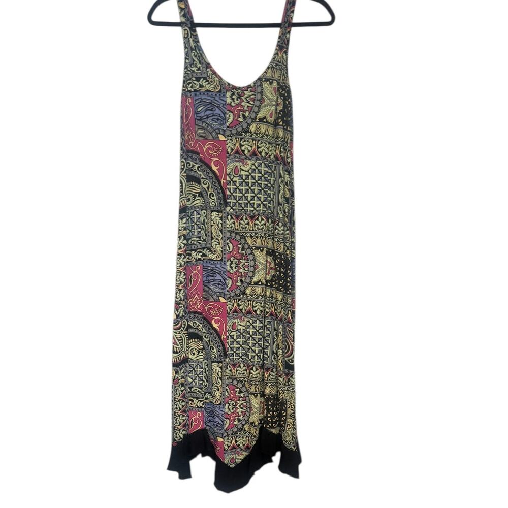 Zoe California crepe Y2K, festival, fairy. boho dress M